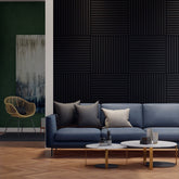 VW60 Acoustic Slat Panels - Black Oak